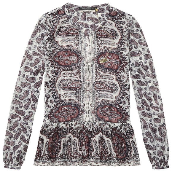 SCOTCH & SODA Maison Scotch Wanderlust Boho Blouse - Picture 7 of 7